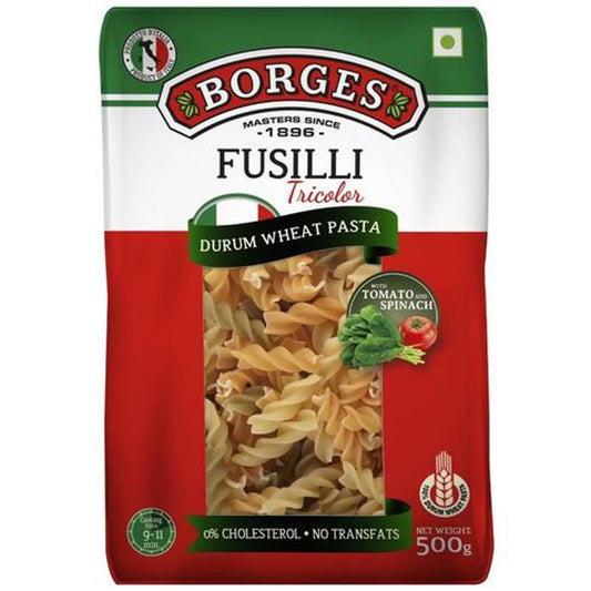 Durum Wheat Pasta - Tricolor Fusilli