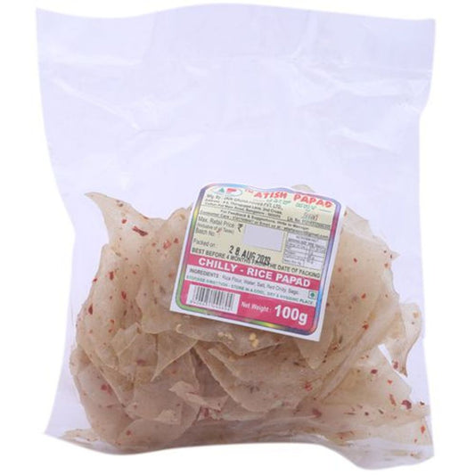 Papad - Chilly Rice