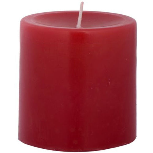 Coloured & Scented Pillar Candles - Apple Cinnamon