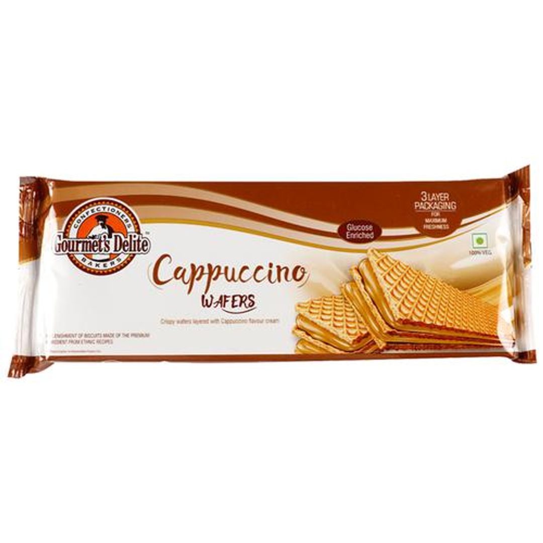 Gourmets Delite  Wafers - Cappuccino 75 gm Pouch