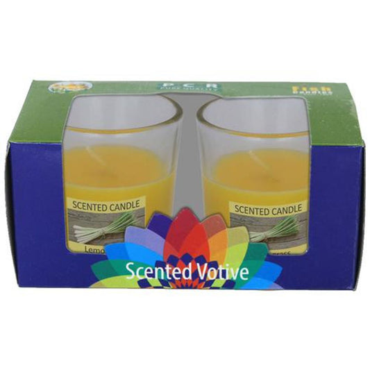 IKT Glass Container Scented Candles - Lemon Grass