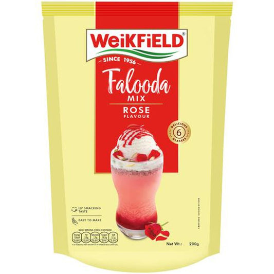 Falooda Mix - Rose Mix, Rich, Smooth & Creamy Texture, Delicious & Refreshing Taste, Instant Falooda Mix