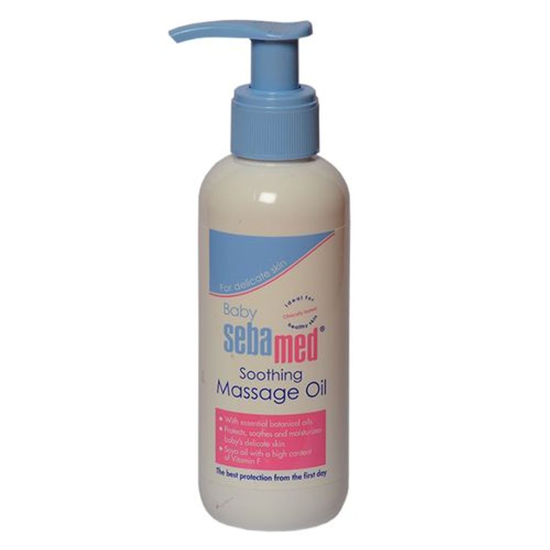 Sebamed Baby Massage Oil | Contains Soya Oil & Vitamin F |Non greasy | Does not solidify