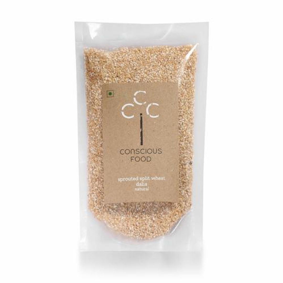 Sprouted Split Wheat Dalia - Natural, Rich In Minerals, For Healthy Recipes