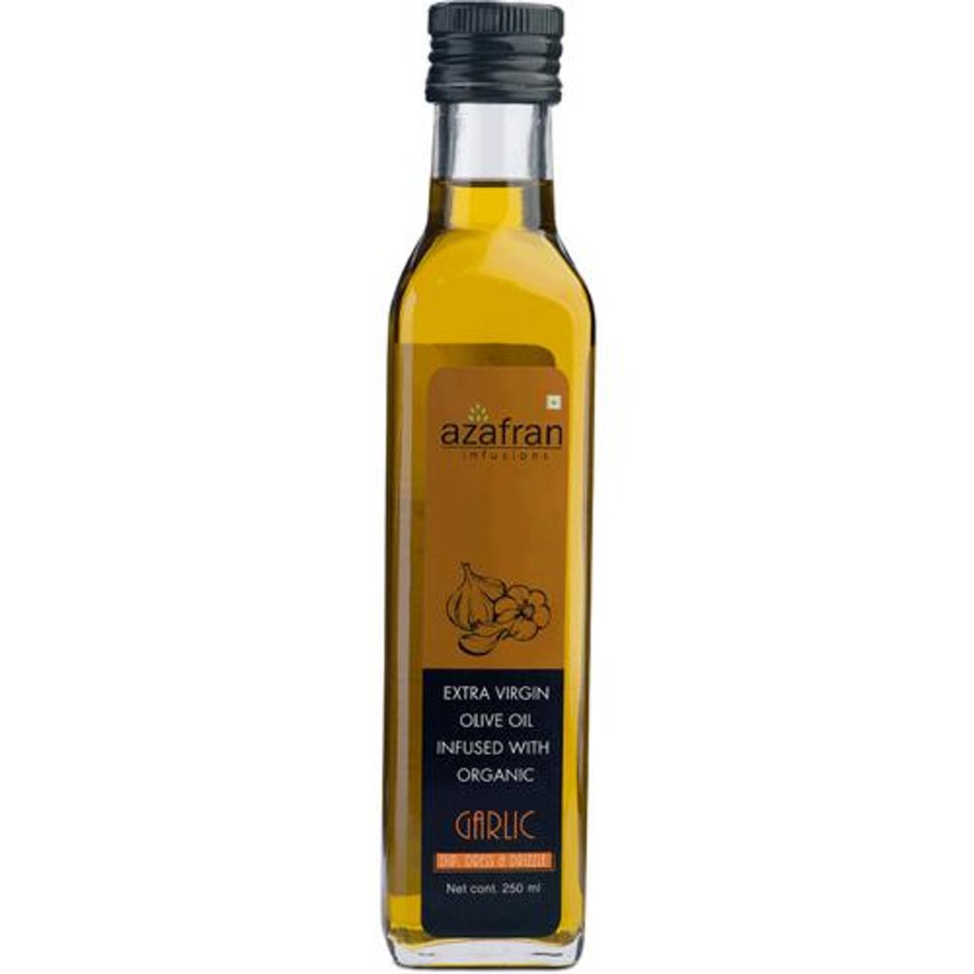 Extra Virgin Olive Oil - Infused With Organic Garlic