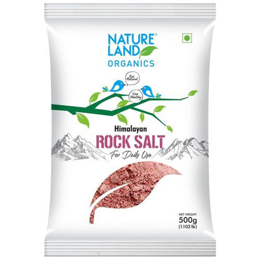 Nature land Himalayan Pink Rock Salt/Uppu, 500 g, Packet