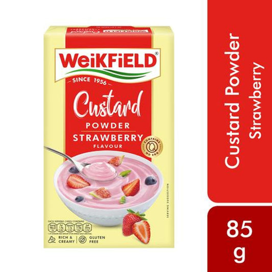 Custard Powder - Strawberry Flavour, Makes Smooth & Creamy Custard, Contains Quality Ingredients