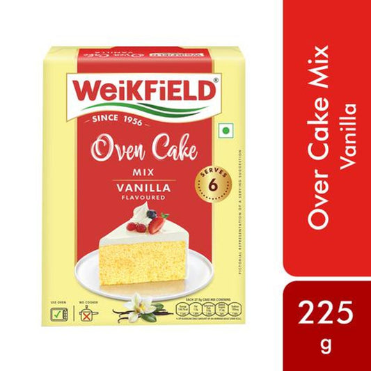 Oven Cake Mix - Vanilla Flavour, Dry Mix, 100% Vegetarian, Makes Light, Moist & Spongy Cake