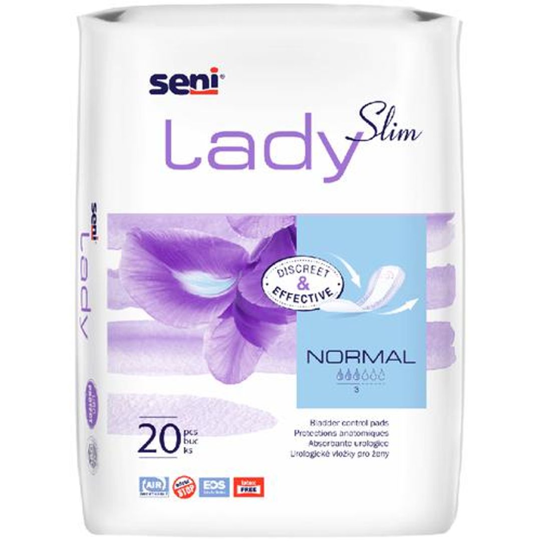 Lady Slim Bladder Control Pads - Normal, Leakproof, Eliminates Odour