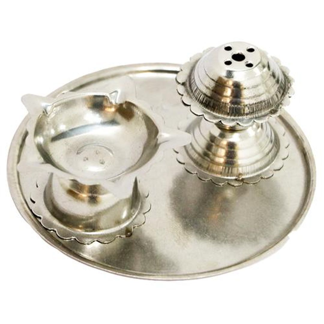 Mini Agarbatti Diya Thali