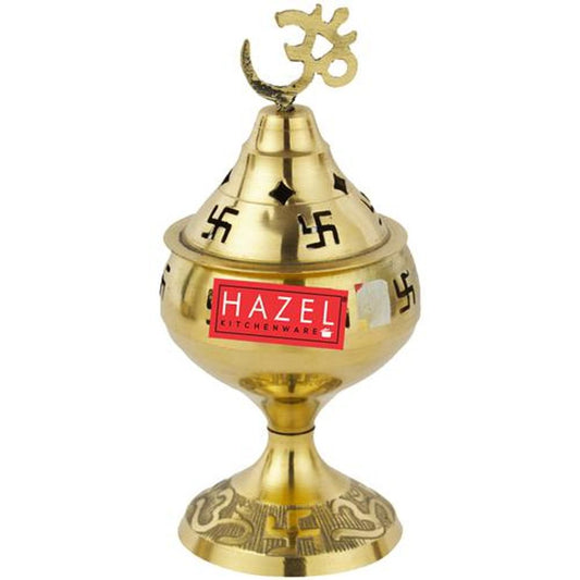 Puja Handi Brass Diya Oil Lamp Small S1 - Golden