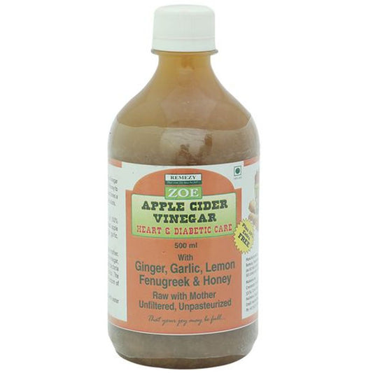 Apple Cider Vinegar - Heart & Diabetic Care - With Ginger, Garlic, Lemon, Fenugreek & Honey