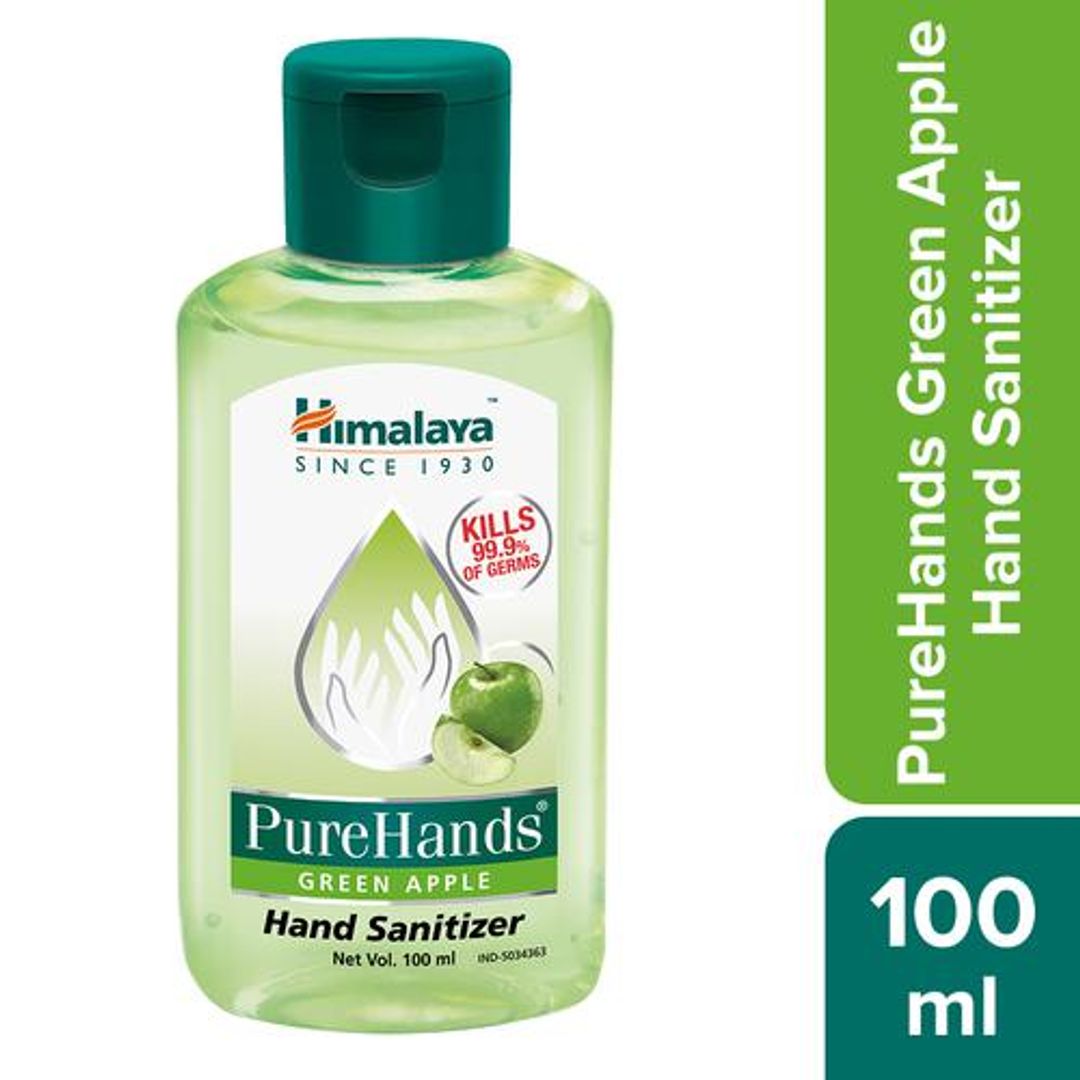 Pure Hands Hand Sanitizer - Green Apple, Kills 99.9% of Germs, Self Drying Gel