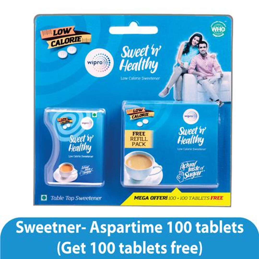 Sweet N Healthy Low Calorie Sweetener - Aspartame Tablets