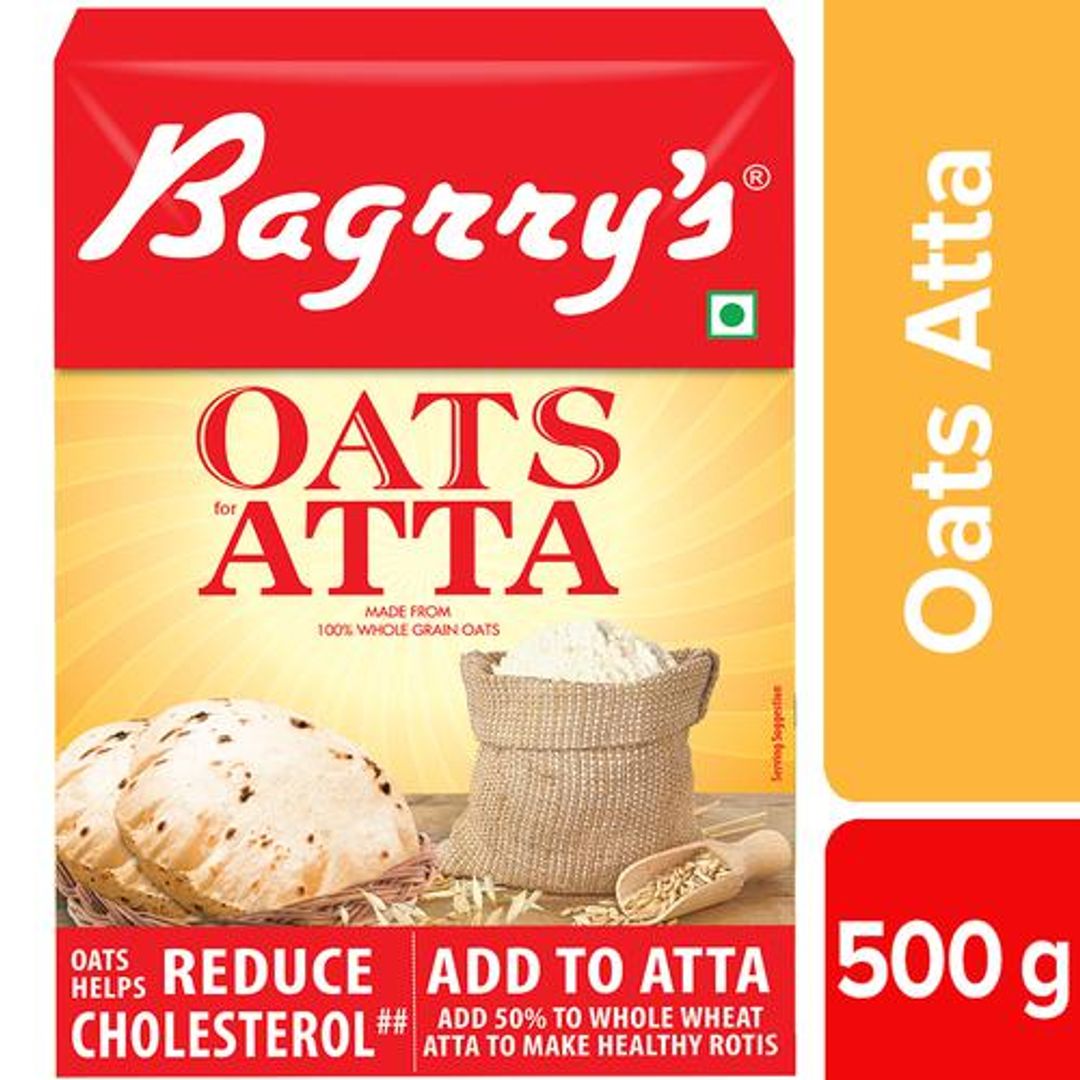 Bagrry`S Oats Atta - Made From 100% Whole Grain Oats 500 g - TOKO CART