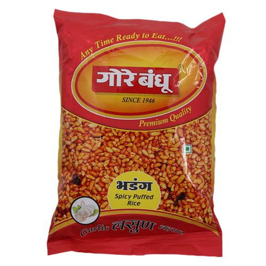 Spicy Puffed Rice Namkeen - Garlic Bhadang