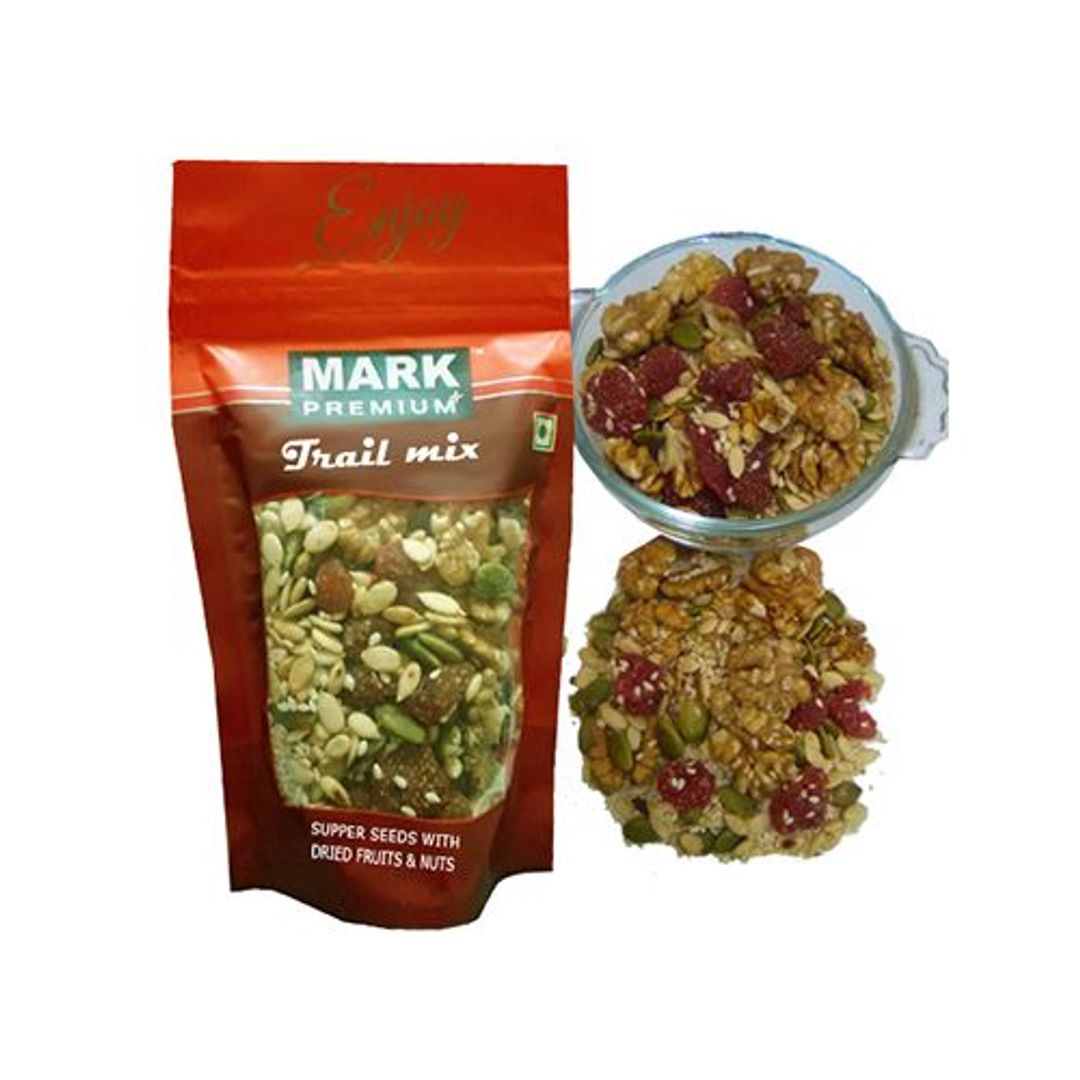 Trail Mix - Supper Seeds With Dried Fruits & Nuts