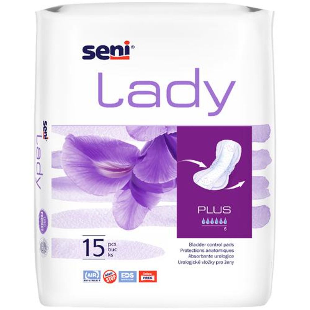 Lady Bladder Control Pads - Plus, Leakproof, Eliminates Odour