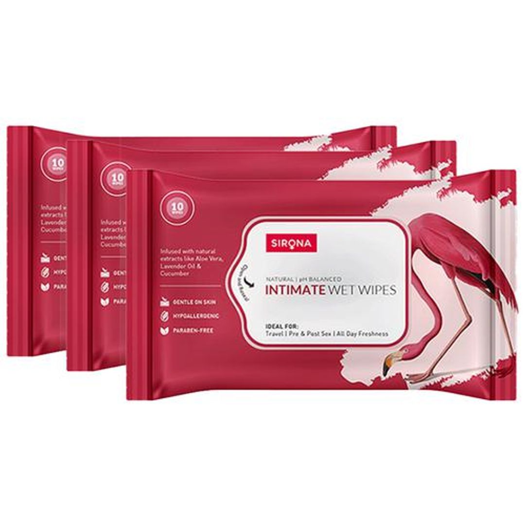 Natural Intimate Wet Wipes