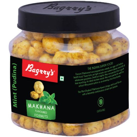 Bagrry`S Mint Pudina Makhana/Foxnuts - Gluten Free  Healthy Sup 100 g