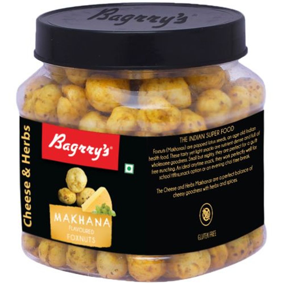 Bagrry`S Cheese & Herbs Makhana/Foxnuts - Gluten Free  Healthy  100 g