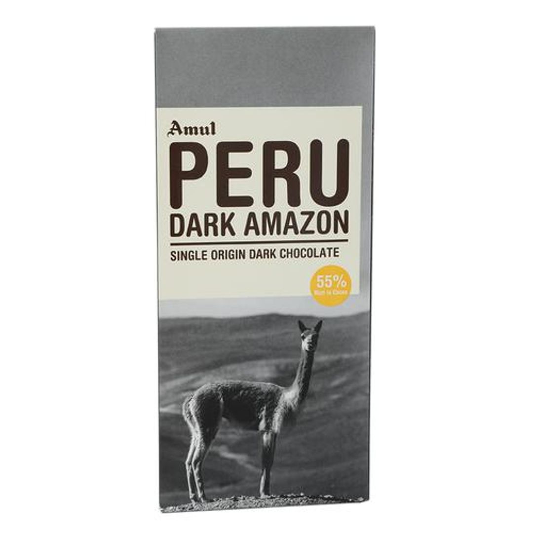 Peru Dark Amazon Single Origin Dark Chocolate - 55% Rich in Cocoa