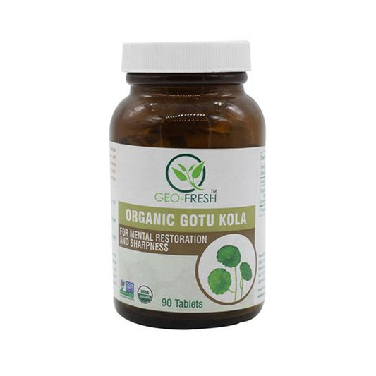 Tablets - Organic, Gotu Kola, 600 mg, USDA Certified