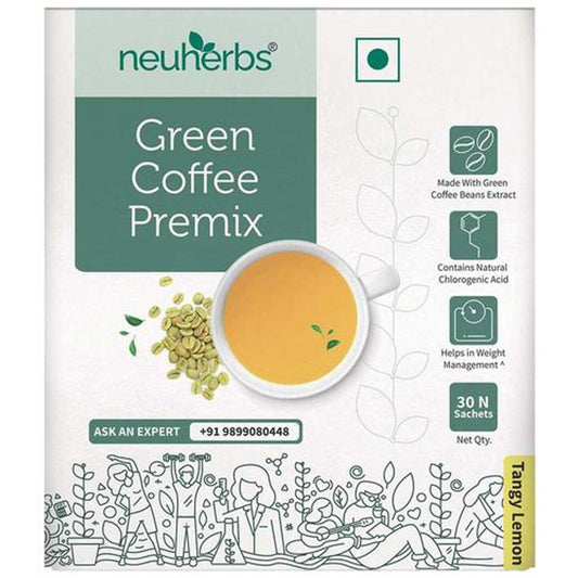 Instant Green Coffee Premix With Lemon Flavour - For Weight Loss