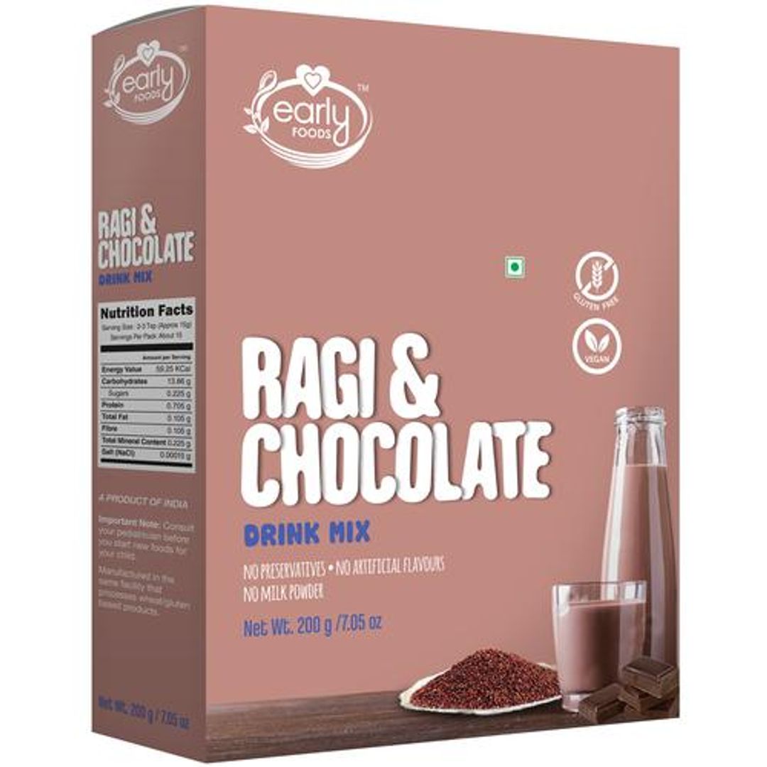 Ragi & Chocolate Drink Mix - Organic, For Kids & Expecting Mothers