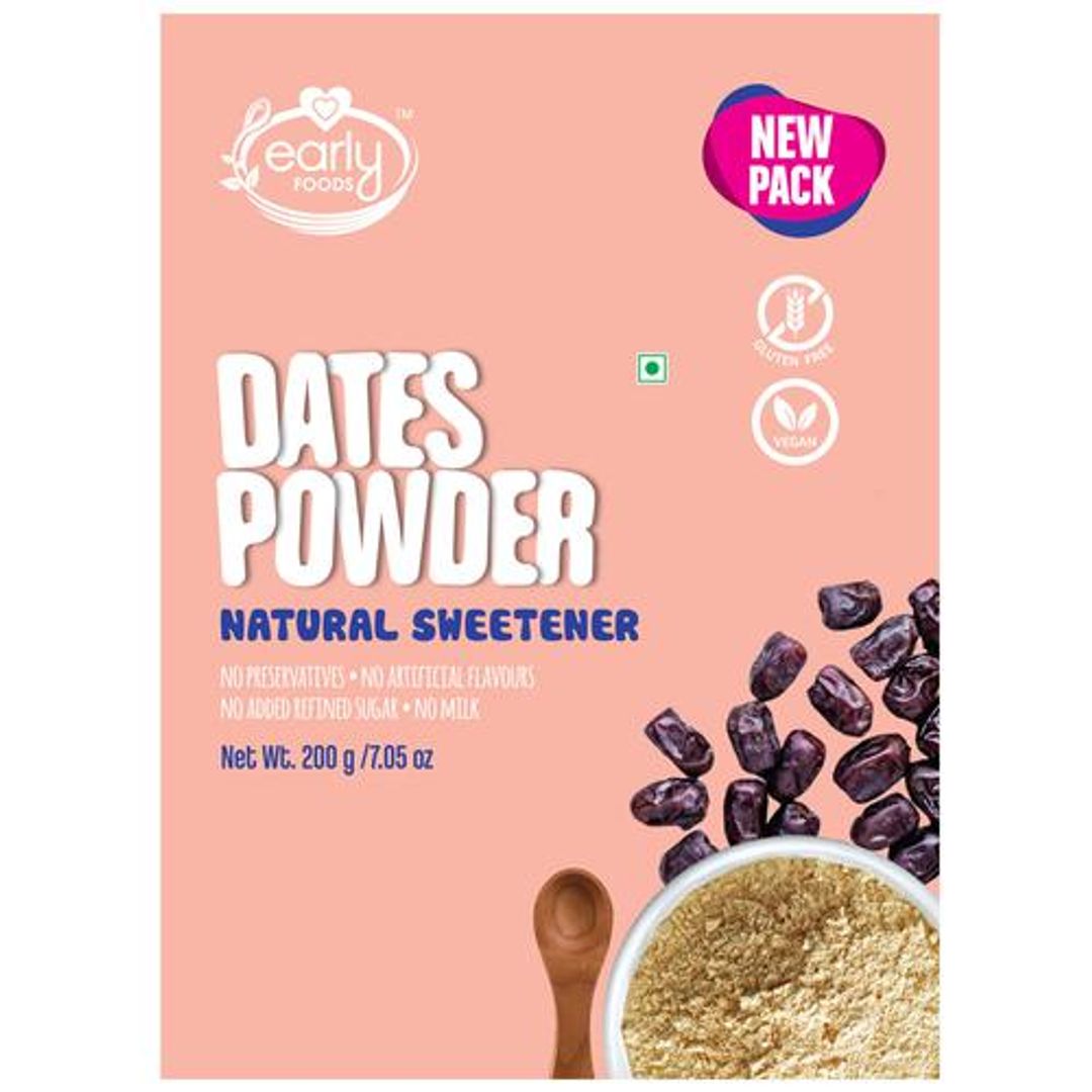 Dates Powder - Natural Sweetener, Vegan, Gluten Free, No Preservatives