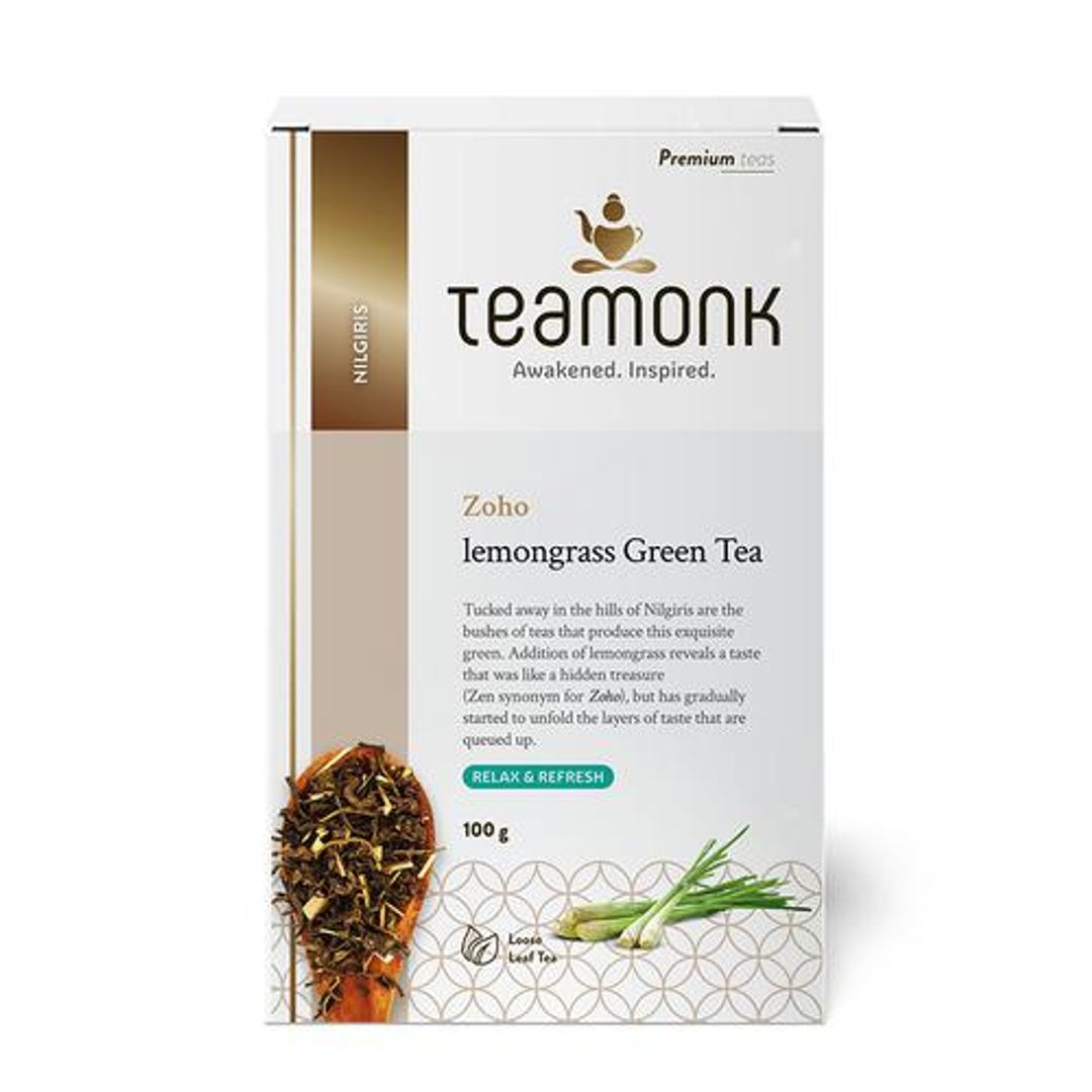 Nilgiris Green Tea - Zoho Lemongrass, Helps Feel Relaxed & Refreshed