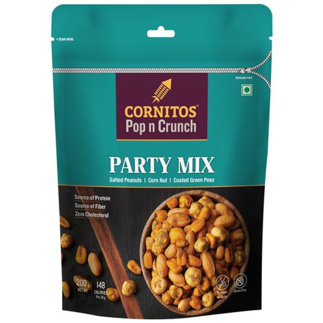 Party Mix - Salted Peanuts, Corn Nuts & Coated Green Peas