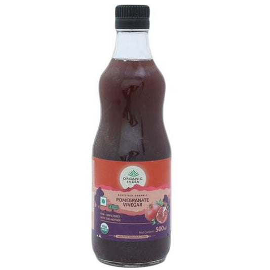 Certified Organic Pomegranate Vinegar - Raw & Unfiltered