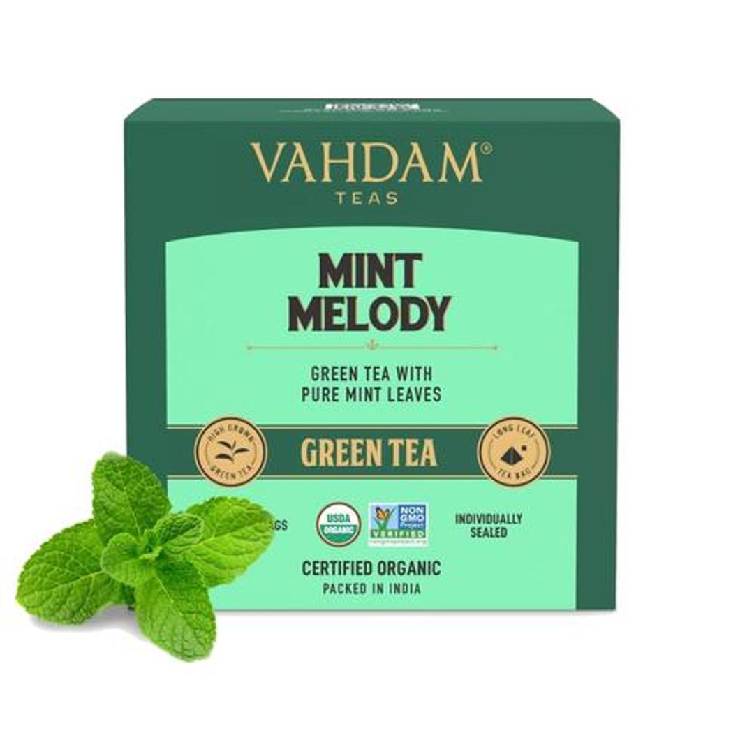 Organic Mint Melody Long Leaf Green Tea