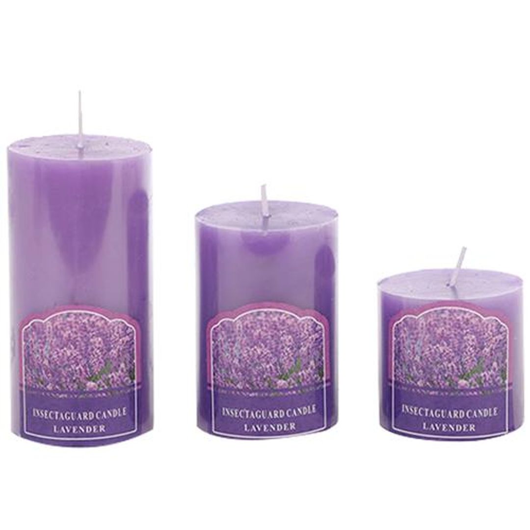 Decorative Wax Scented Candles - Lavender, BB-1258-6