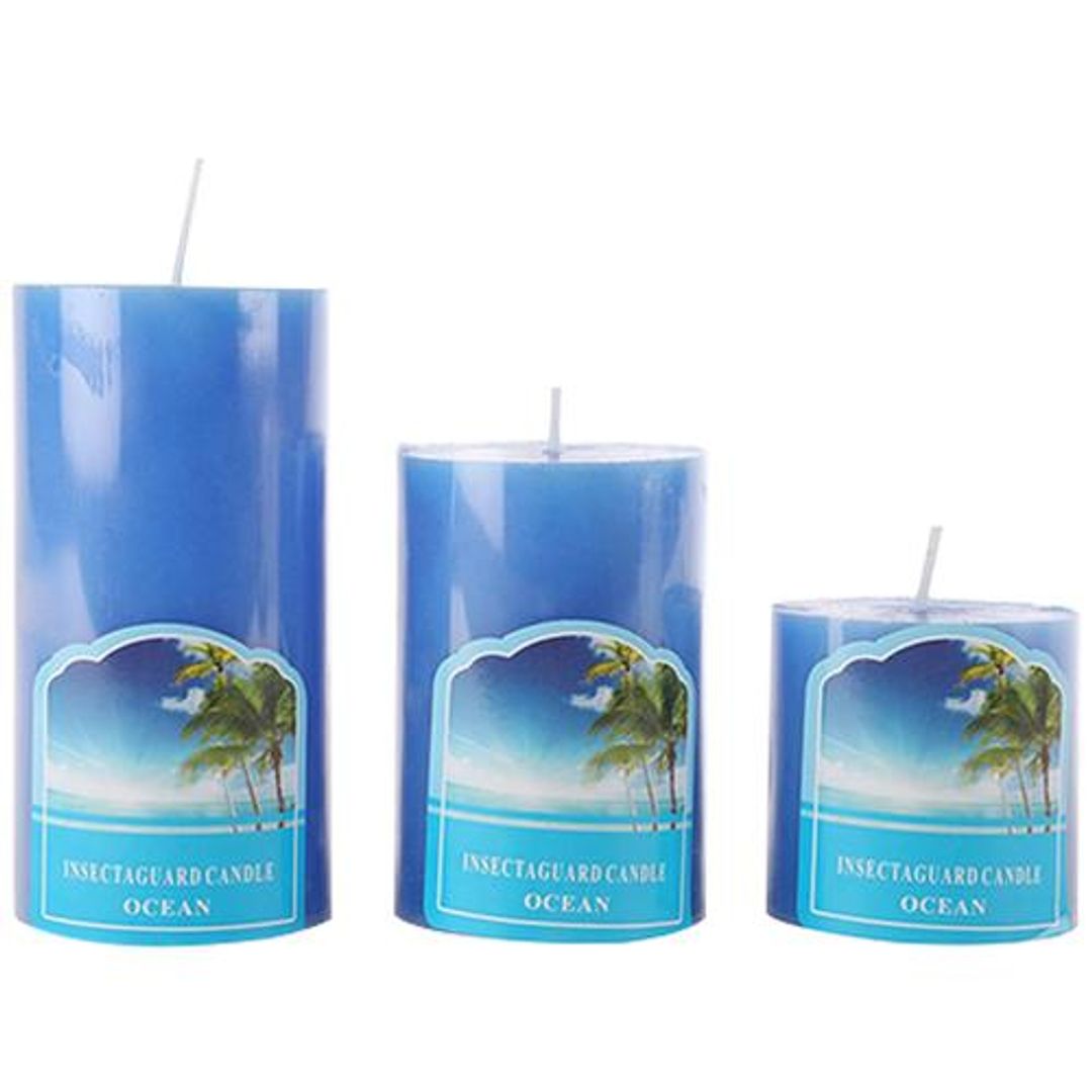 Decorative Wax Scented Candles - Ocean, BB-1258-3