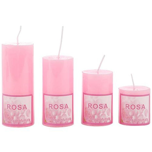 Decorative Wax Scented Candles - Rose, BB-1257-6