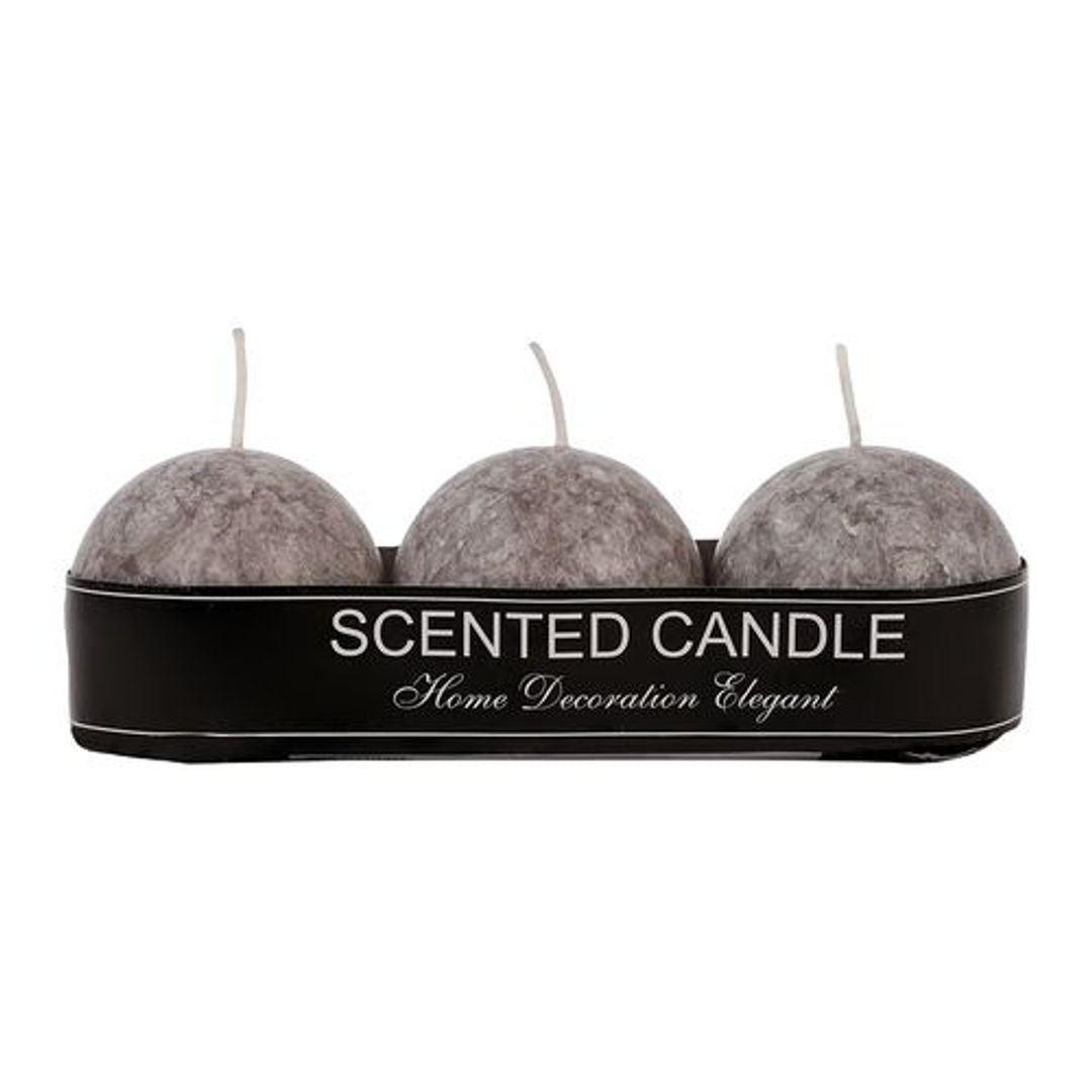 Decorative Scented Candles - Grey, BB-1255-1