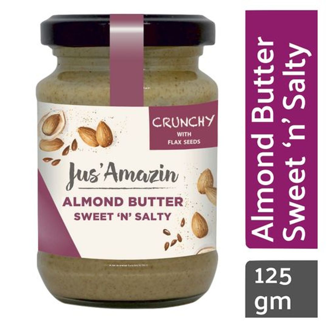 Crunchy Sweet 'N' Salty Almond Butter with Flax Seeds