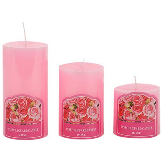 Decorative Wax Candles Scented - Red, Bb-1258-2 Rose