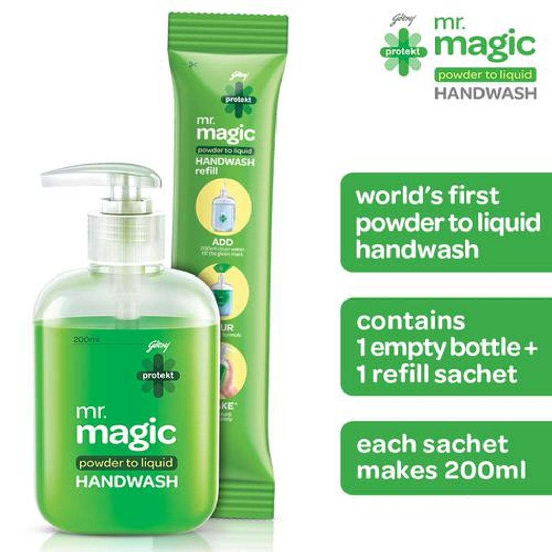 Mr.Magic Powder to Liquid Handwash - Neem & Aloe Vera, Protection Against Germs