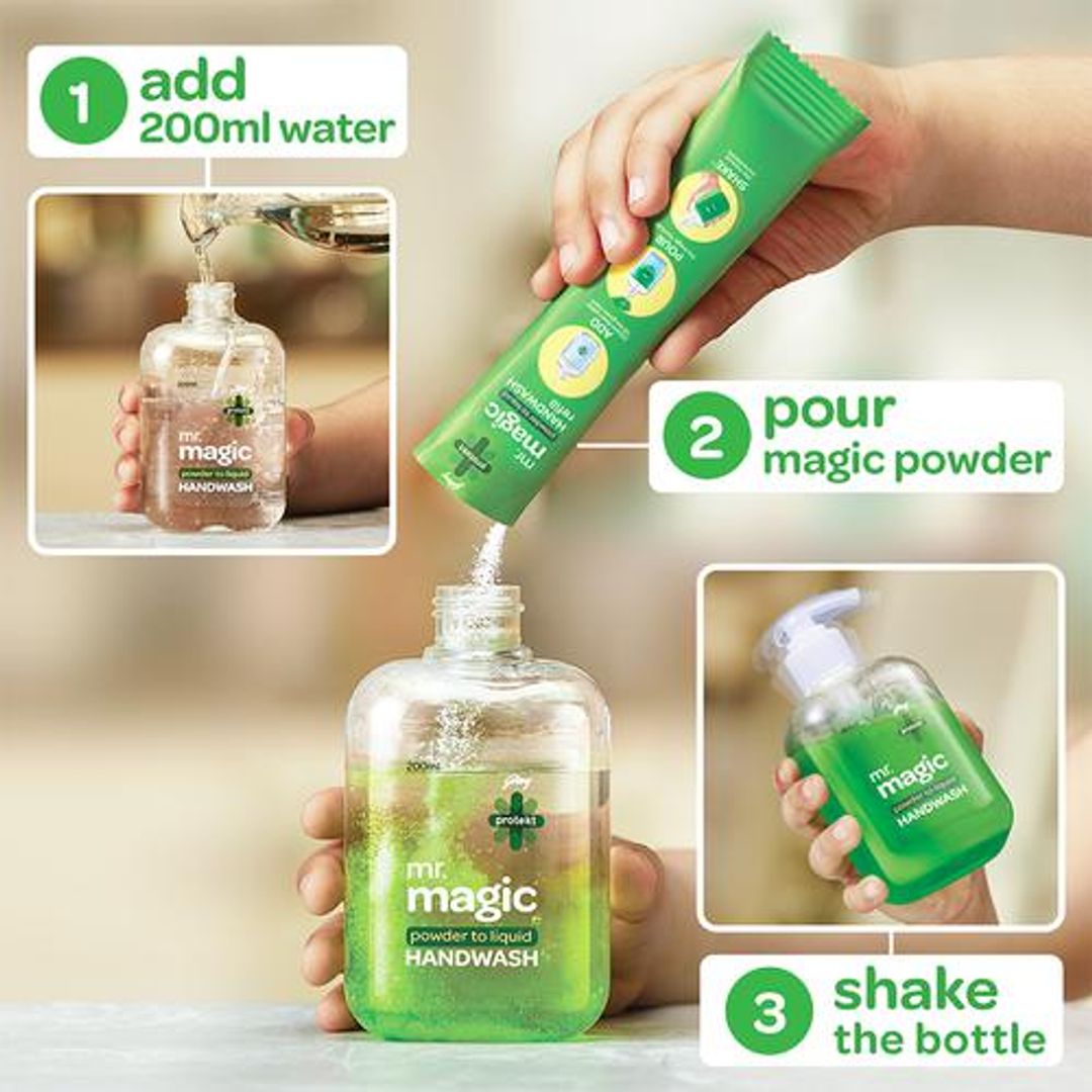 Mr.Magic Powder to Liquid Handwash - Neem & Aloe Vera, Protection Against Germs