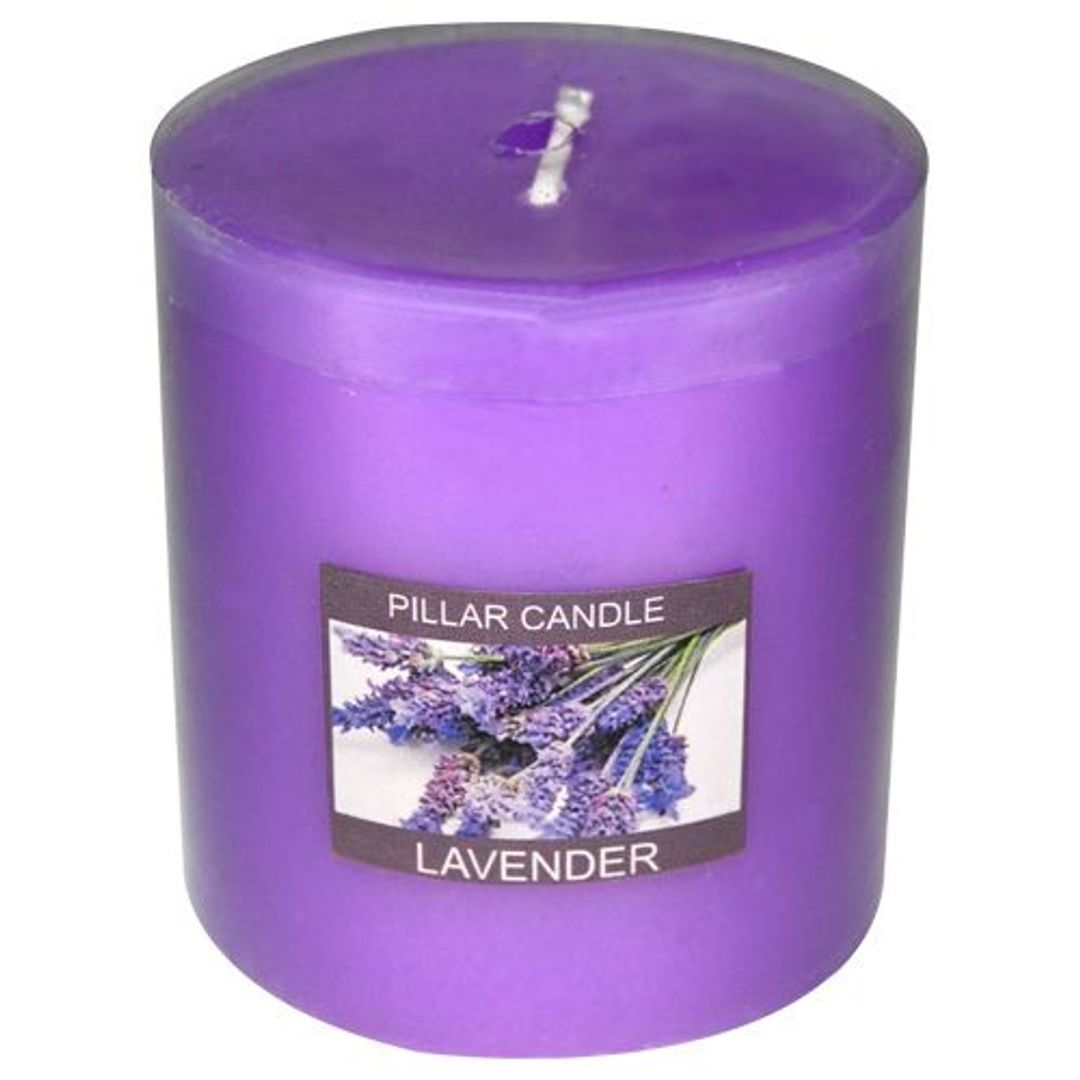 Scented Pillar Candle - Lavender