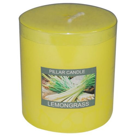 Scented Pillar Candle - Lemon Grass