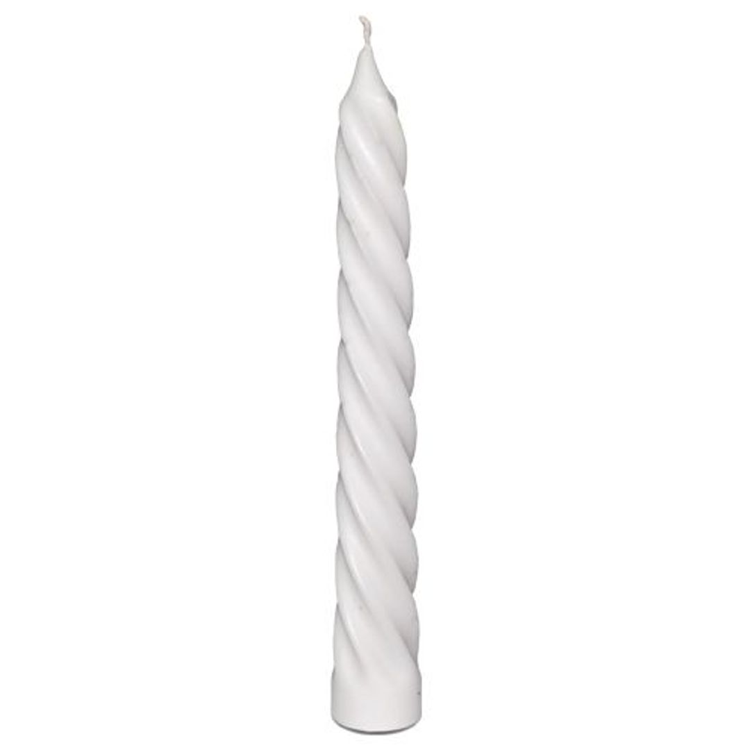 Spiral Candle - White