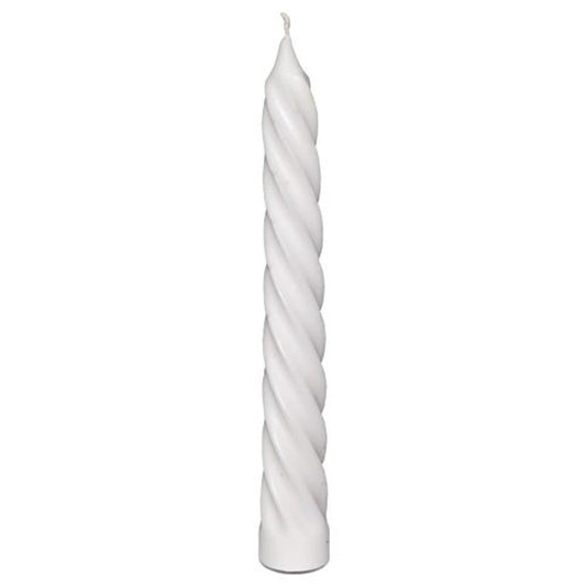 Spiral Candle - White