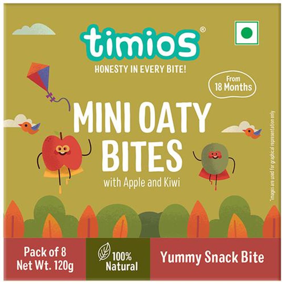 Mini Oaty Bites - With Apple & Kiwi, From 18 Months