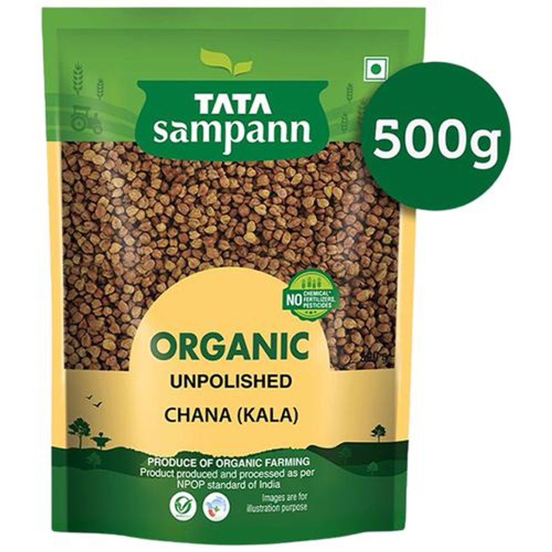 Organic Pulses, Unpolished Chana Kala, Natural Taste