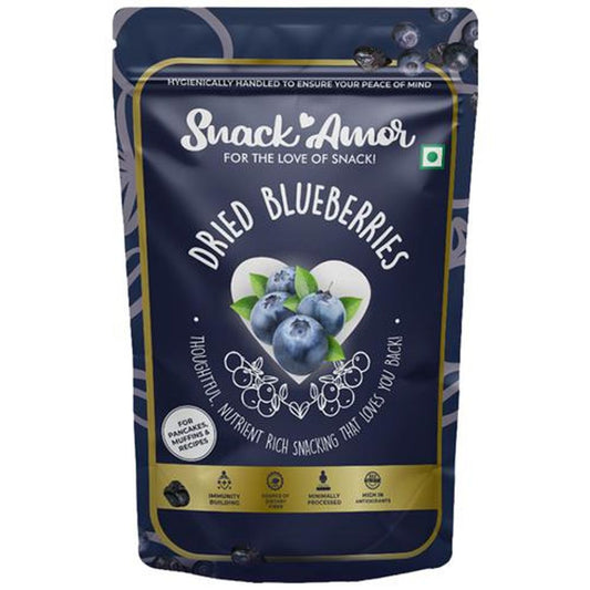 Dried Blueberries - Rich In Fibre & Antioxidants, No Artificial Colours, Boosts Immunity