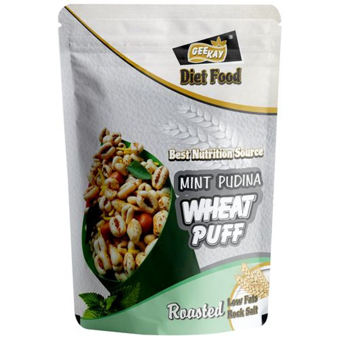 Diet Food Mint Pudina Wheat Puff - Roasted